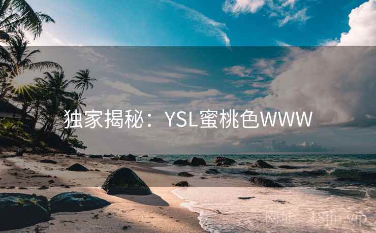 独家揭秘：YSL蜜桃色WWW