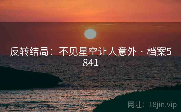 反转结局：不见星空让人意外 · 档案5841